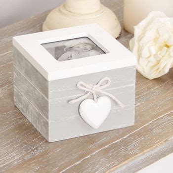 Personalised Wooden Heart Photo Trinket Box By Dibor