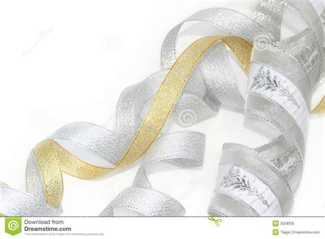 Celebratory Christmas Ribbon Stock Image Image Of Birthday Knot