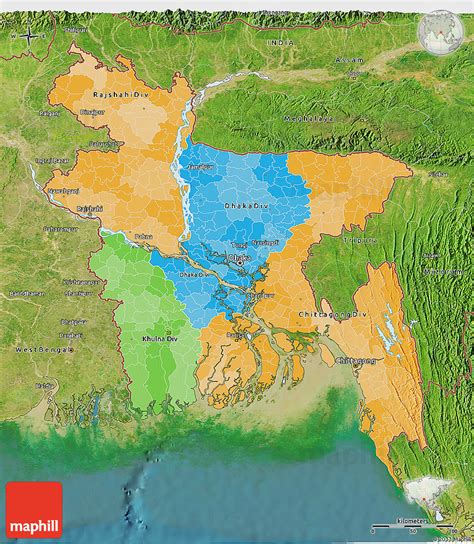 Check spelling or type a new query. Political 3D Map of Bangladesh, satellite outside