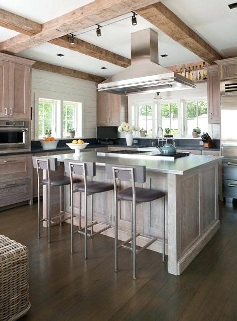 Some people have told us we shouldn't sand them. grey stained kitchen cabinets beach style kitchen by ...