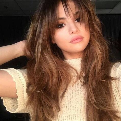 30 Selena Gomez Bangs Hairstyle Fashion Style