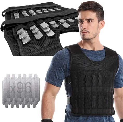 Adjustable Weighted Vest 44lb Fitness Weight Training Workout Boxing
