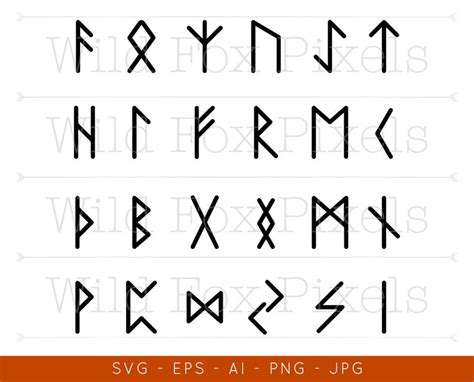 Elder Futhark Runes Cut Files For Cricut Viking Runes Svg Etsy Uk