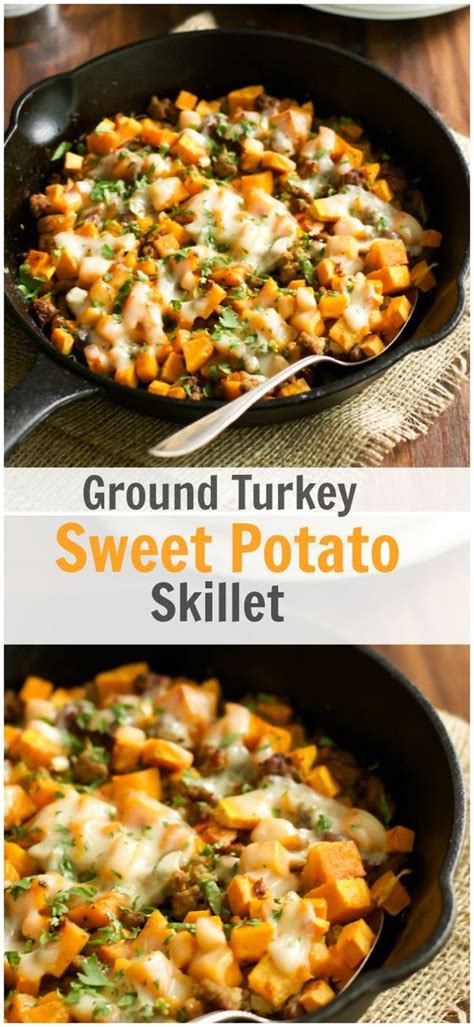 Ground turkey low calorie recipes. Ground Turkey Sweet Potato Skillet - Healthy Dinner Recipes Easy