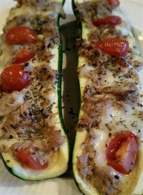 Gevulde courgette met tonijn Lekker Gezond eten kha Easy Healthy