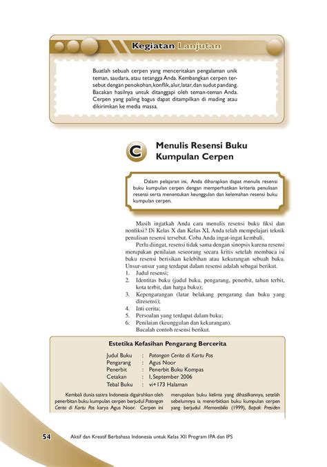Contoh Resensi Buku Kumpulan Cerpen – Gambaran