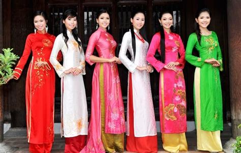 Ao Dai Vietnamese Traditional Dresses Vietnam Travel Online