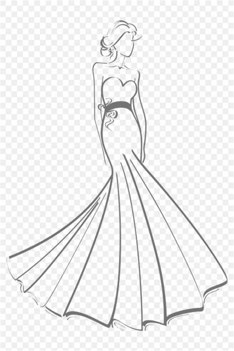 Drawing Dress Fashion Illustration Sketch Png Clipart Bride Drawing Dream Dress Evening