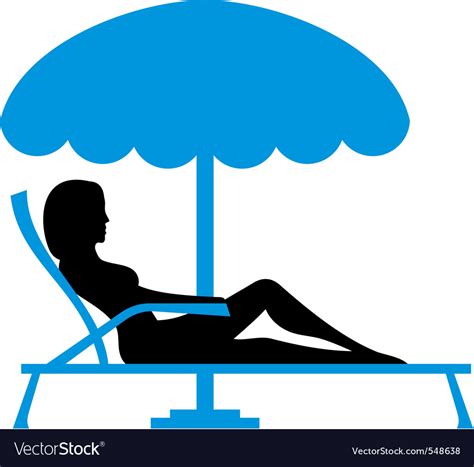 Girl Sunbathing Royalty Free Vector Image VectorStock