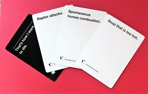 The card czar shuffles all of the answers and shares each card combination with the group. An Insider View of Cards Against Humanity's Infamous PR Strategy - PRSA Pittsburgh