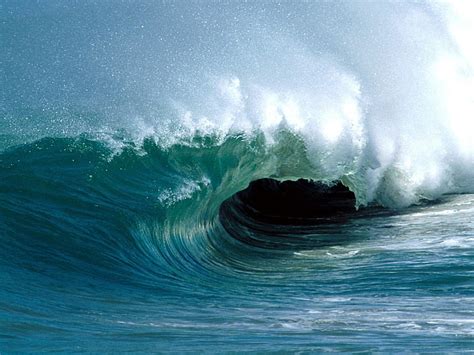 Hd Wallpaper Sea Wave Beautifully Blue Nature Water Surf