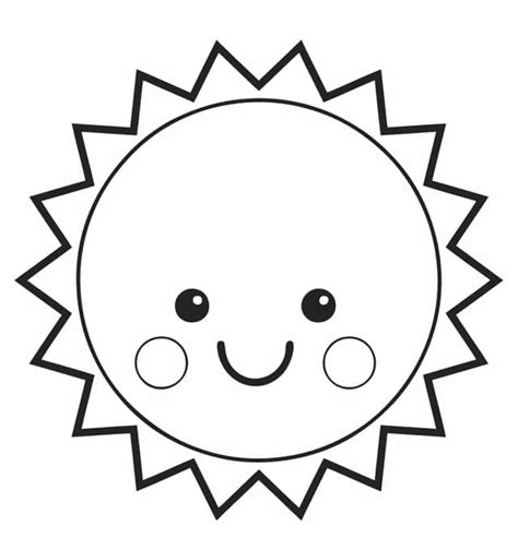 Dibujos De Sol Sonriendo Para Colorear Para Colorear Pintar E Imprimir