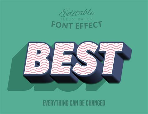 Best 3d Raised Text Effect 698934 Vector Art At Vecteezy