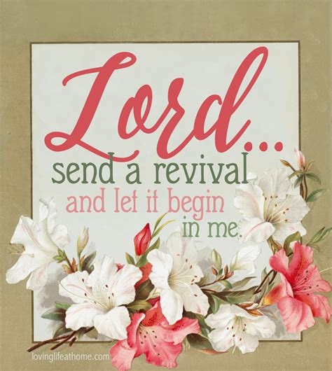 A Prayer For Revival Loving Life At Home