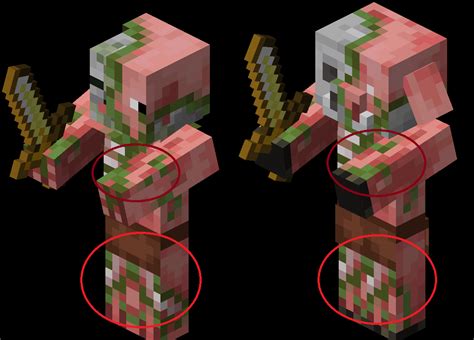 Piglins Limbs Should Be Mirrored Minecraft Feedback