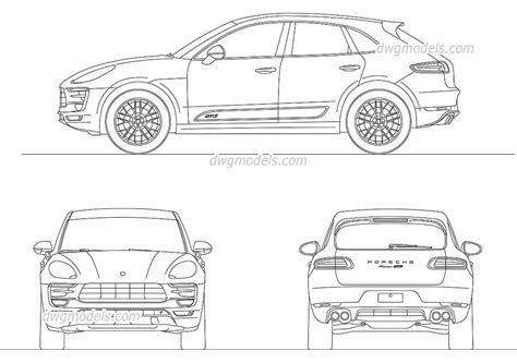 Porsche Macan | Porsche, Blueprint drawing, Lowrider drawings