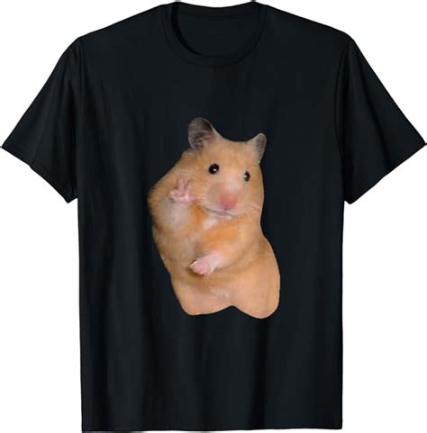 Hamster Meme With Peace Sign T Shirt Uk Fashion