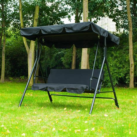 An outdoor canopy will give your swing a fresh, updated new look. Canopy Swing 3-Person Steel Outdoor Porch Sling Fabric