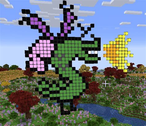 Trogdor Minecraft Pixel Art Rminecraftpixelart