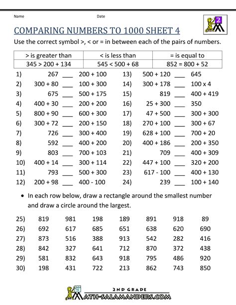Place Value Up To 1000 Worksheets