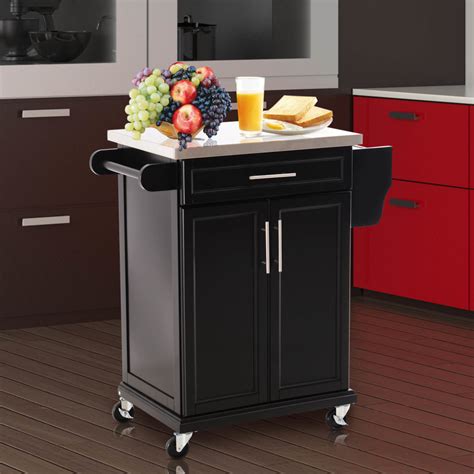 There are 340 serving cart wheels for sale on etsy, and they cost $185.27 on average. HOMCOM Wooden Kitchen Cart Serving Trolley Storage Cabinet ...