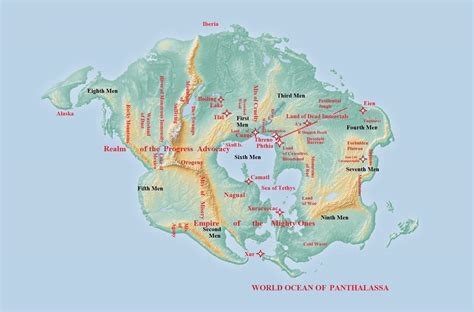 Map Of Pangaea John C Wrights Journal