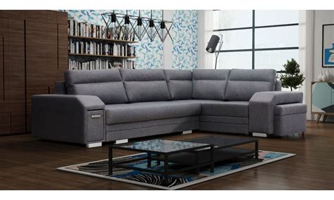 Another option is a sofa bed corner sofa. Alvares L-shape Modern Corner Sofa Bed