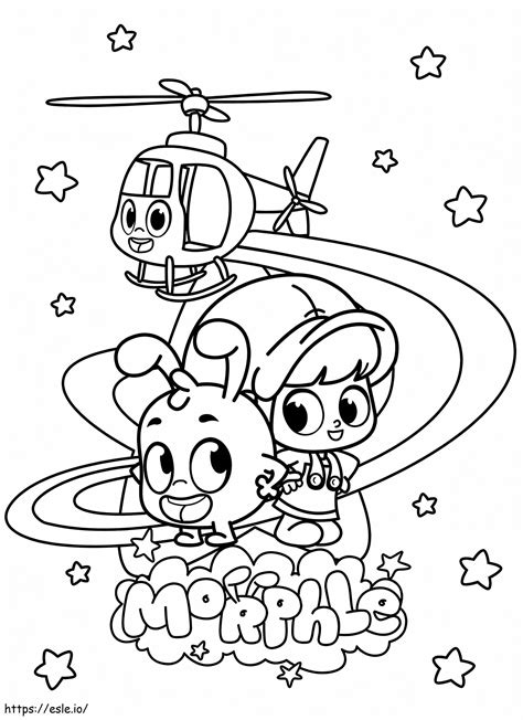 free printable morphle coloring page