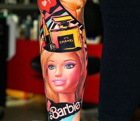 Barbie Tattoo By Dave Paulo Post In Barbie Tattoo Girly
