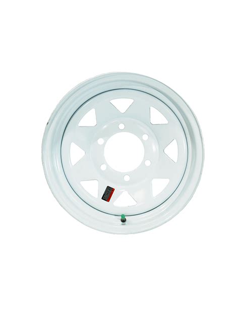 15 X 6 6 Lug 5 12 Bc White Spoke Wheel 15 Trailer Wheels