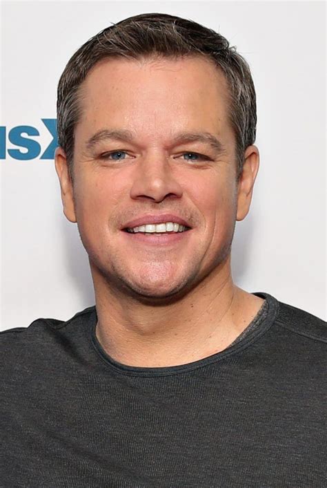 The Actor Usually Has A Short Neat Hair Style Matt Damon Jason