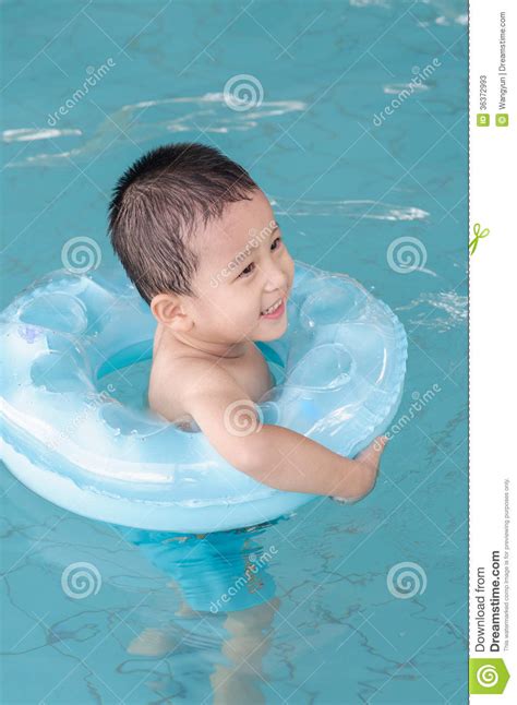 Happy Boy Swimming In The Pool Stock Image Image Of Lifestyles