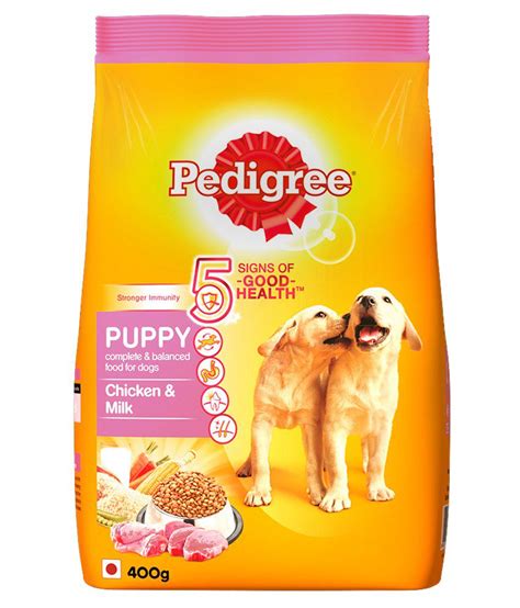 Refer to the back of the pack for complete instructions. Pedigree (Puppy - Dog Food) Chicken & Milk, 400 gm Small ...