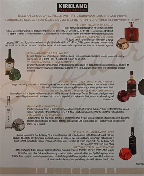 Costco Kirkland Signature Liquor Collection Belgian Chocolates Review Costcuisine