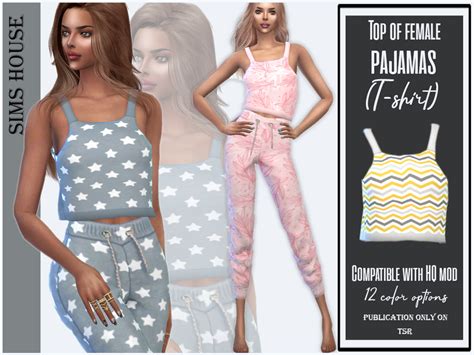 Top Female Pajamas By Sims House At Tsr Sims 4 Updates