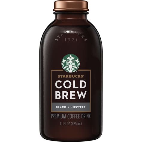 Starbucks Cold Brew Black Unsweetened Coffee 11 Fl Oz From Safeway