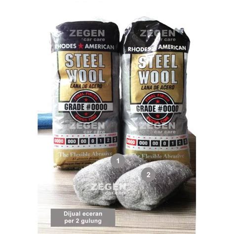 Jual Steel Wool 0000 Super Fine Grade Rhodes American Ecer Per 2