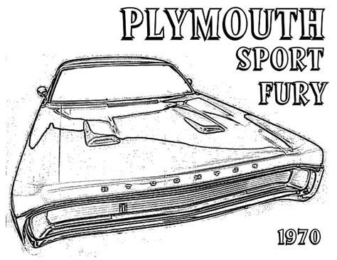 Touch device users, explore by touch or with swipe gestures. 1958 Plymouth Fury Coloring Page Coloring Pages