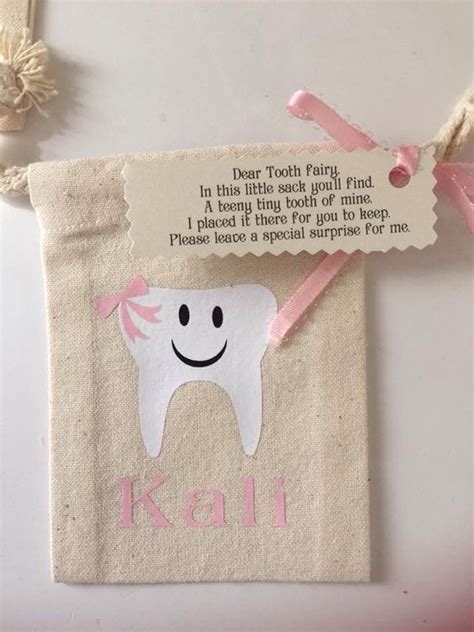 Tooth Fairy Bags Htv Tooth Fairy Bag Cricut Crafts Htv Projects