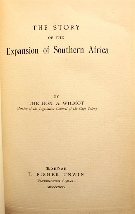 The Story Of The Expansion Of South Africa 1894 Auction 104