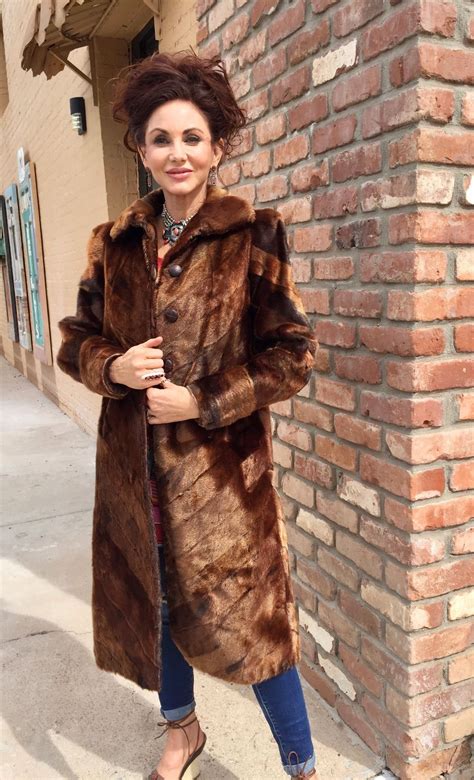vintage sheared beaver coat