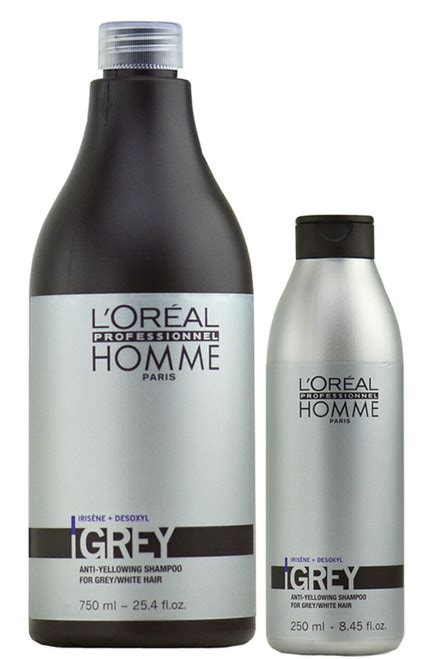 Loreal Homme Grey Anti Yellowing Shampoo For Greywhite Hair
