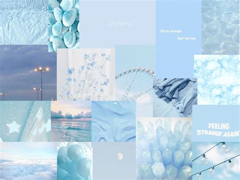 Light Blue Aesthetic Desktop Wallpapers Wallpaper Cave