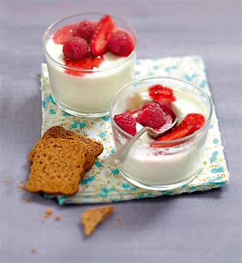 Recette Panna Cotta Au Lait D Amande Et Aux Petits Beurre G
