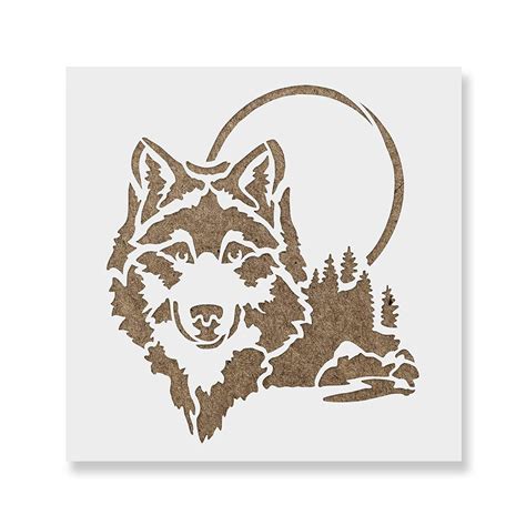 Wolf Stencil Printable