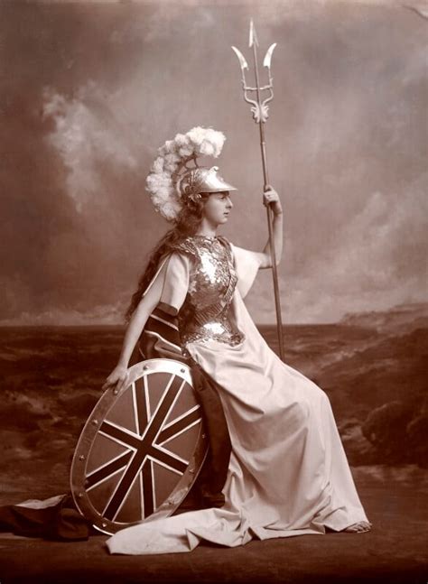 Npg X88532 Edith Amelia Née Ward Lady Wolverton As Britannia Portrait National Portrait