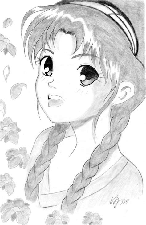 Drawings Of Cute Things Cute Manga Girl By