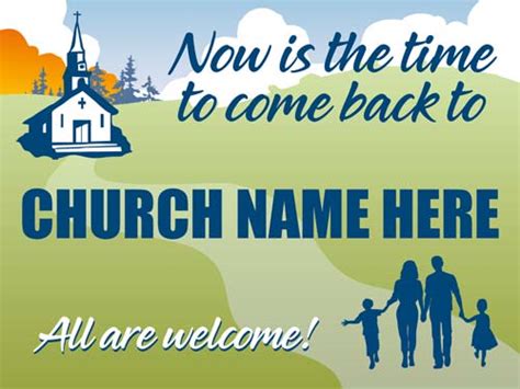 Church Is Open Lawn Signs Set Of 10