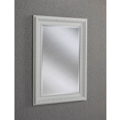 Antique French Style White Wall Mirror Homesdirect365