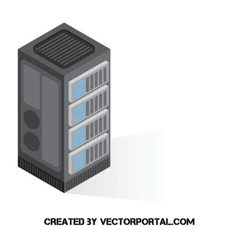 Server Isometric Viewai Royalty Free Stock Svg Vector And Clip Art